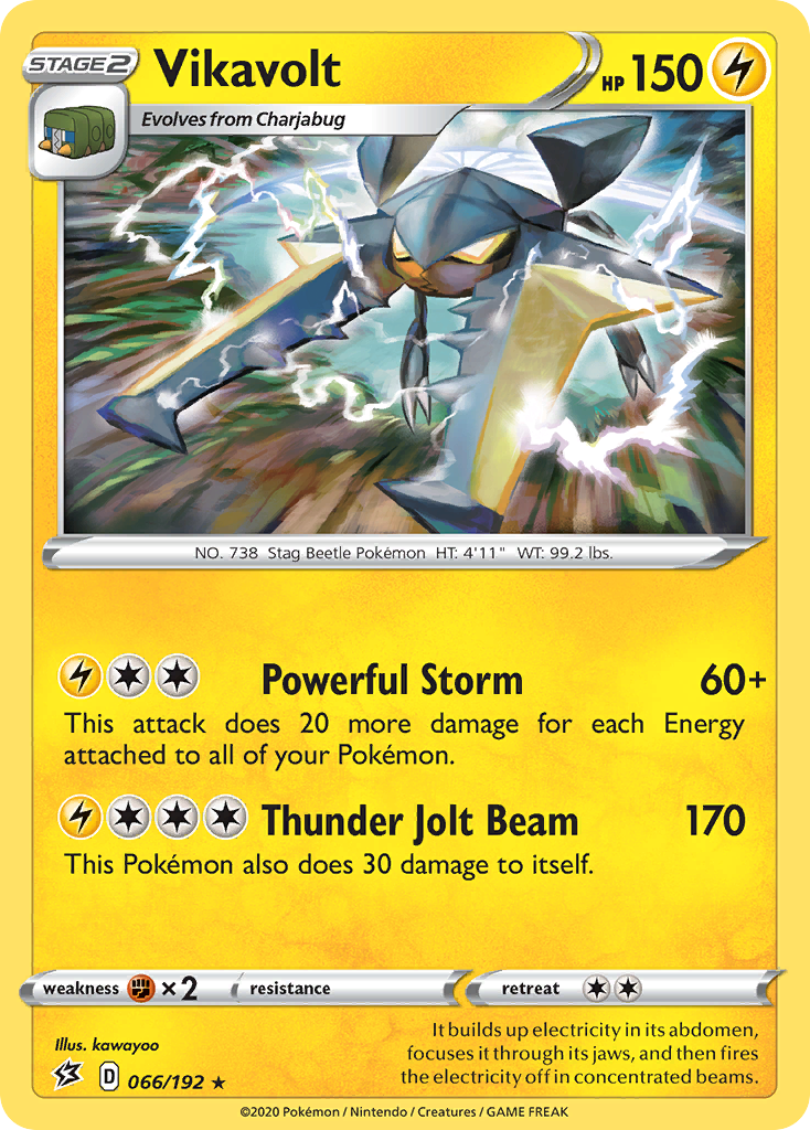 Rebel Clash Holo Vikavolt #66/192